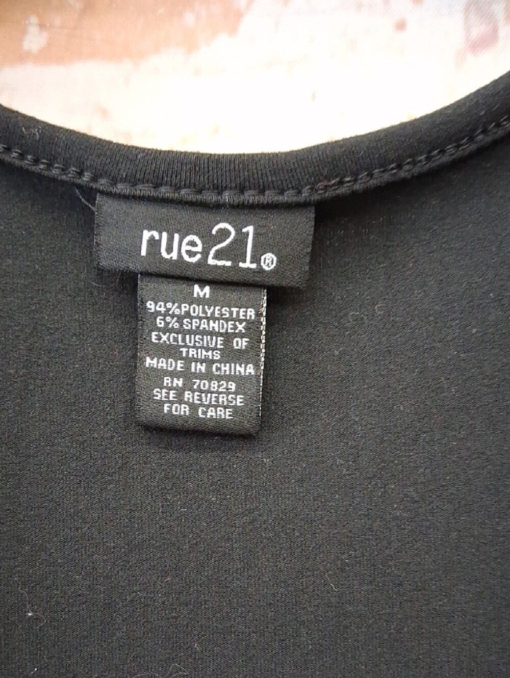 Rue21 Black Tank with Fuchsia Sequin Ombre - Picture 2 of 7
